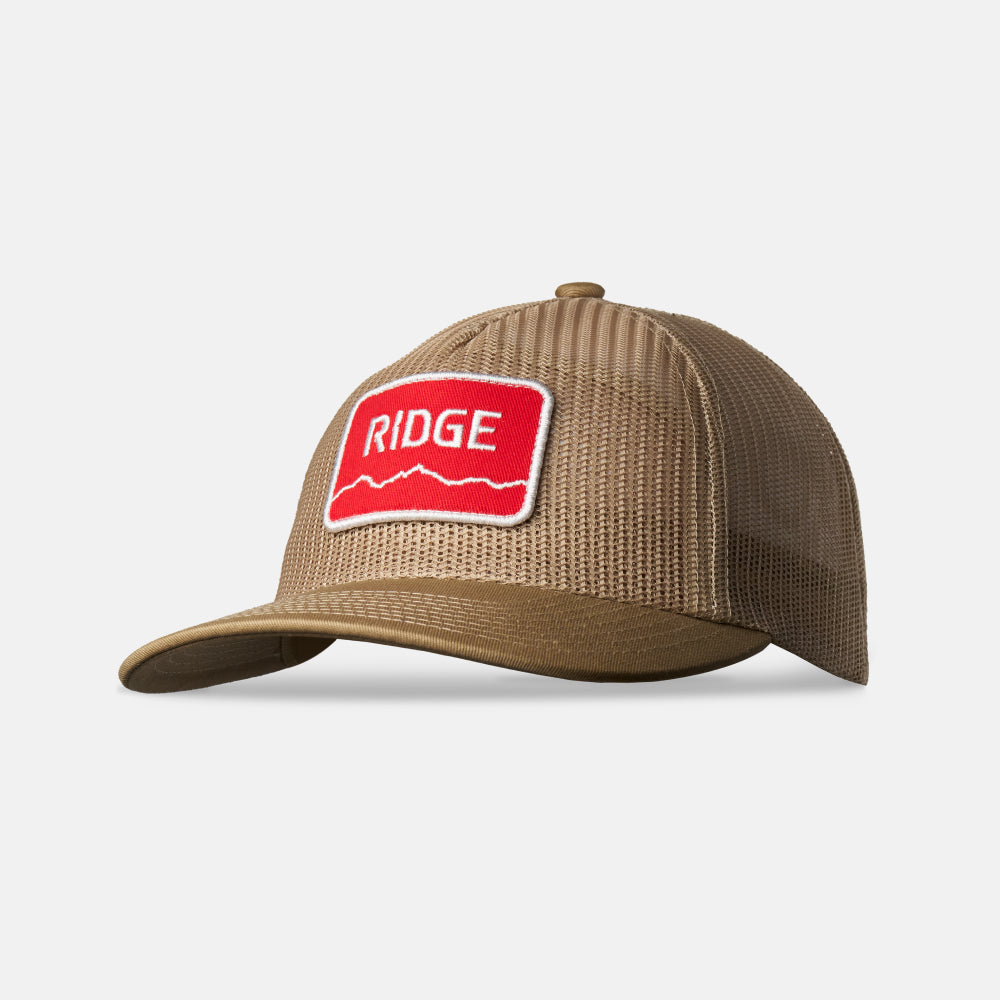 Ridge Mesh Snapback - Tan
