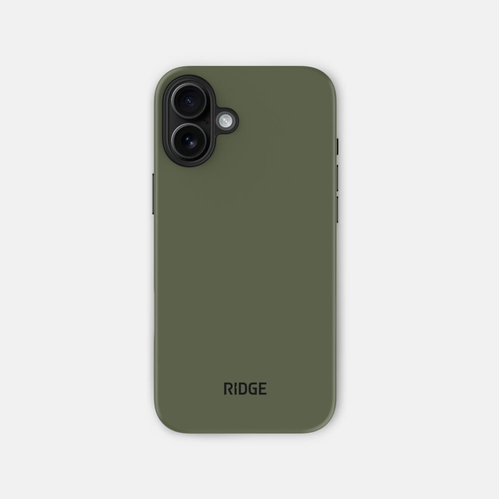Ridge Phone Case - Matte Olive - iPhone 16 Plus
